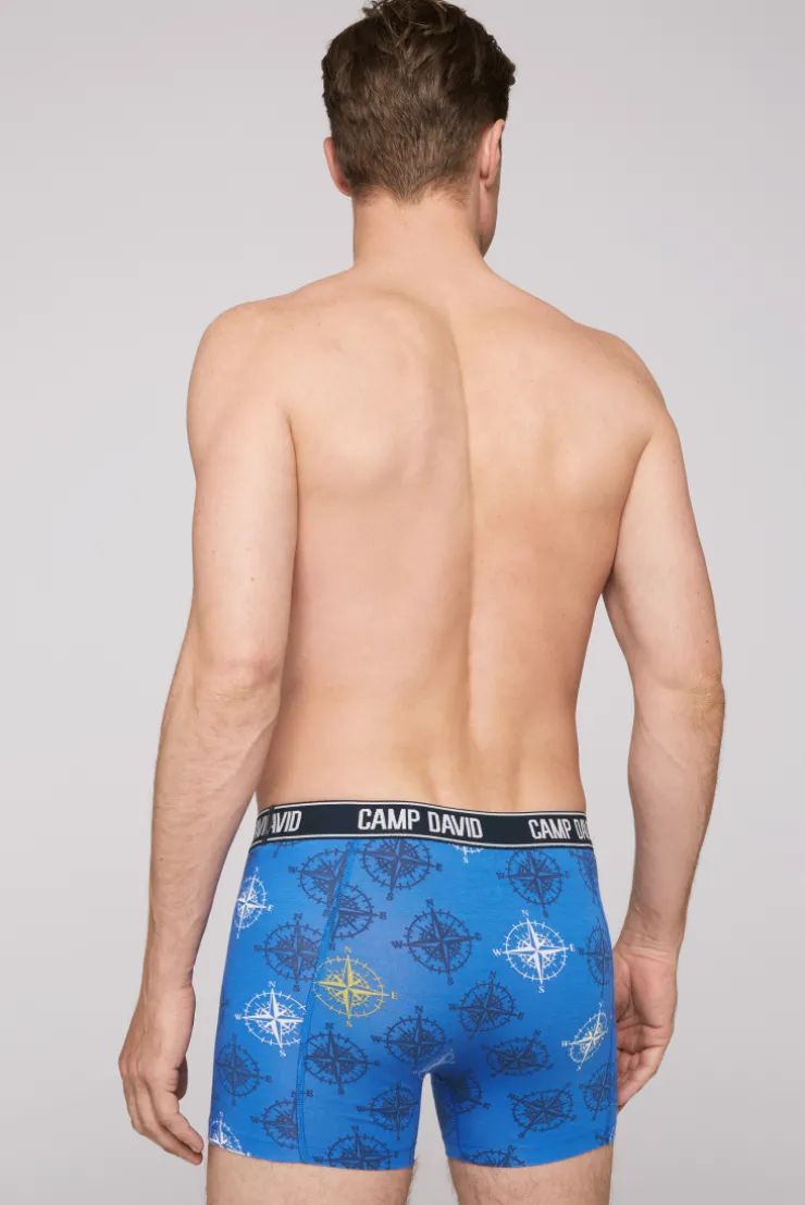 Boxershorts mit All Over Print, 2er-Pack electric blue / red | S