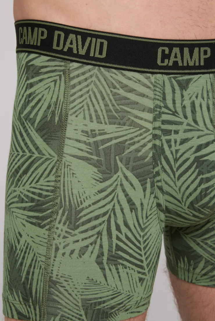 Boxershorts mit All Over Print, 2er-Pack khaki / sky blue