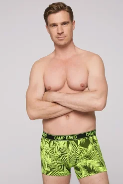 Boxershorts mit All Over Print, 2er-Pack aqua / neon lime | S