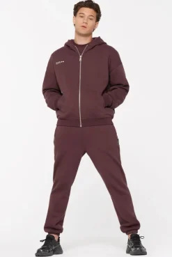 BRU-NO Hoodie Jacket Unisex cranberry juice