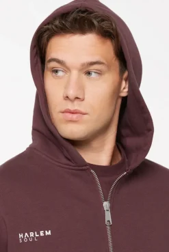 BRU-NO Hoodie Jacket Unisex cranberry juice