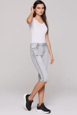 Capri Jeans CH:AR Comfort Fit light grey printed