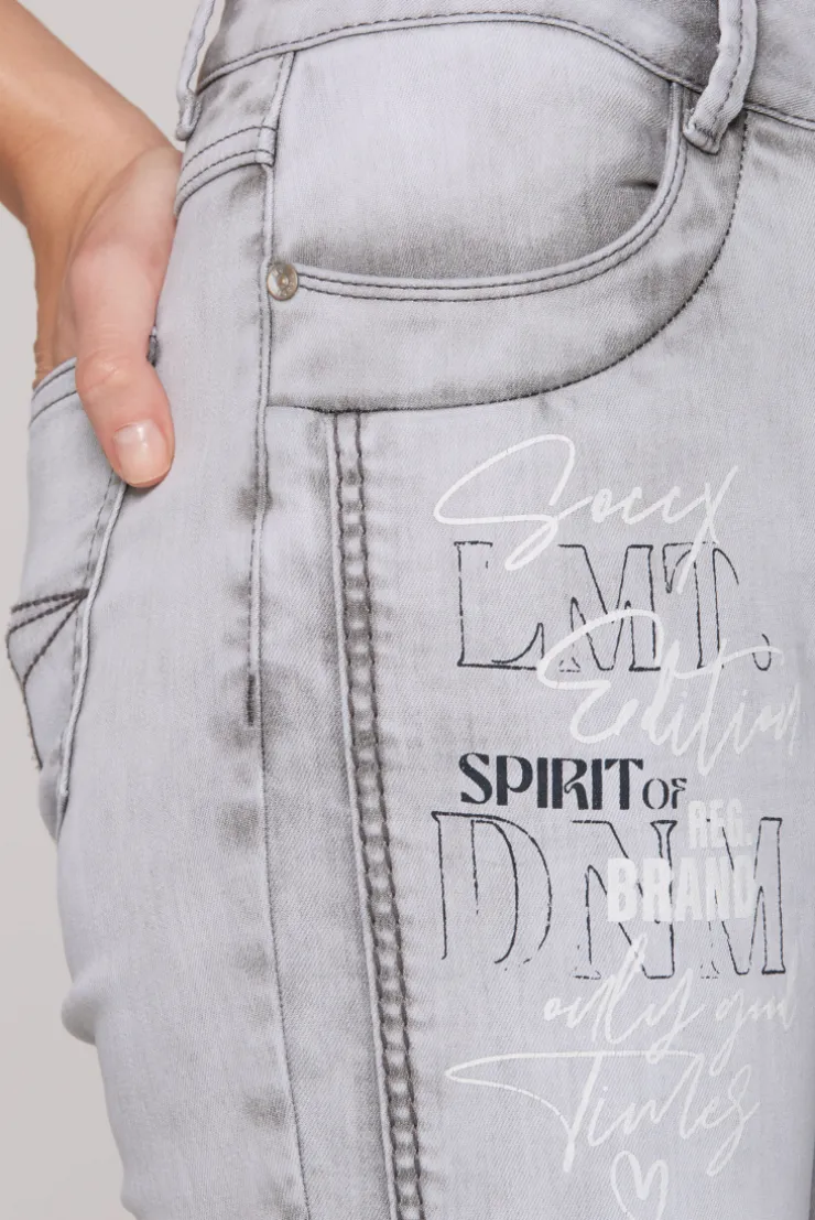 Capri Jeans CH:AR Comfort Fit light grey printed
