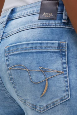 Capri Jeans RO:MY Regular Fit mid blue printed