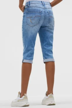 Capri Jeans RO:MY Regular Fit mid blue printed
