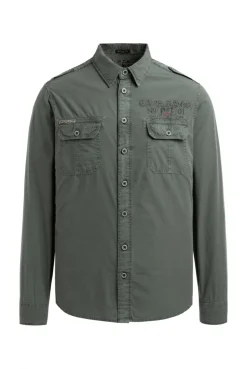 Cargohemd Langarm mit Artworks dusty green