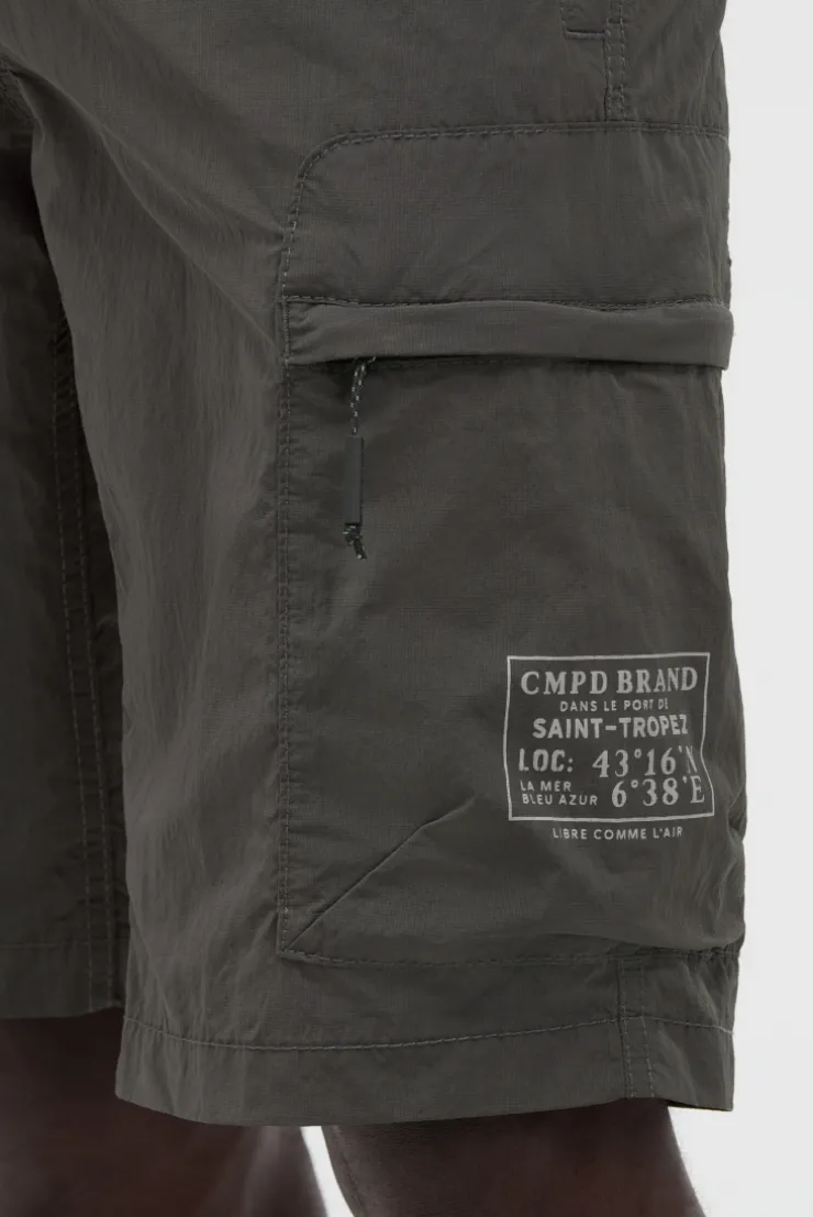 Cargo Shorts aus Ripstop-Nylon pure anthra