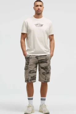 Cargo Shorts mit All Over Print rock ridge