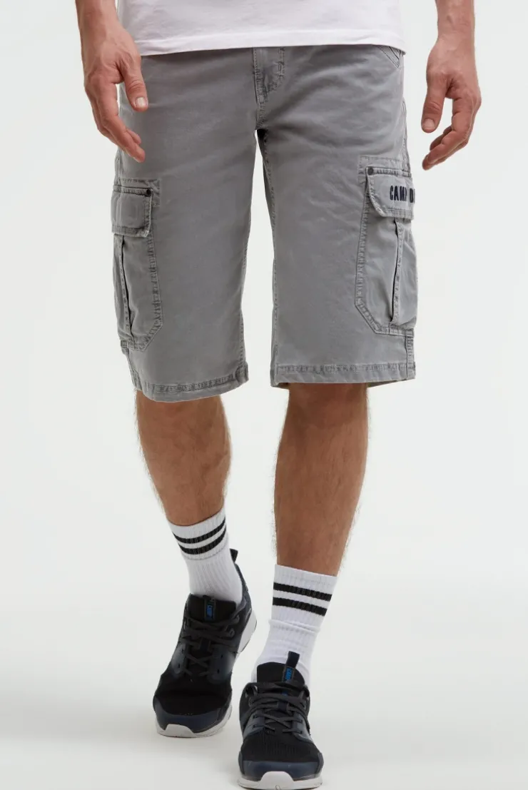 Cargo Shorts mit 3D-Logo-Stickerei grey blue | S