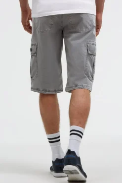 Cargo Shorts mit 3D-Logo-Stickerei grey blue | S