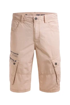 Cargo Shorts mit kleinen Label Prints summer beige