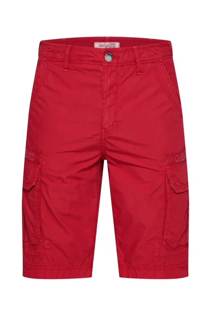 Cargo Shorts mit Logo-Tapes nautical red