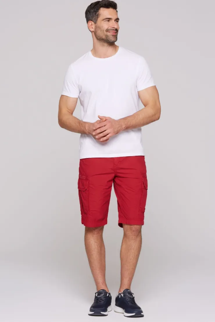 Cargo Shorts mit Logo-Tapes nautical red