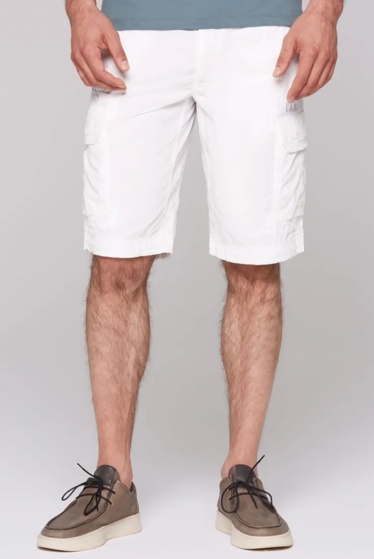 Cargo Shorts mit Logo-Tapes opticwhite