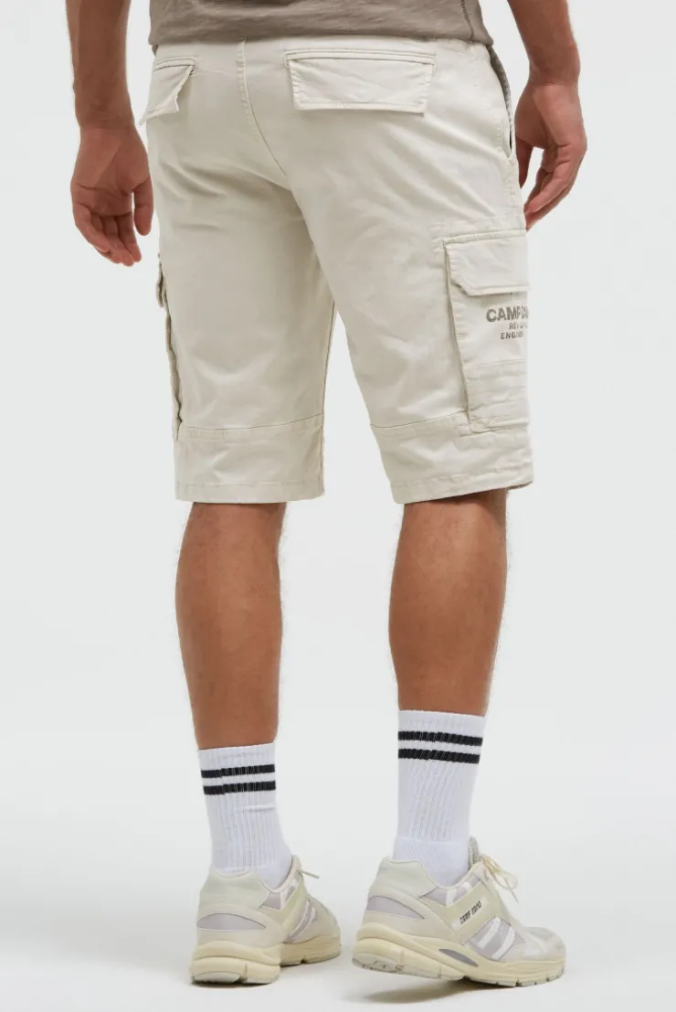 Cargo Shorts mit Prints im Used Look kitt