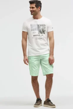 Cargo Shorts mit tonigen Tapes light mint