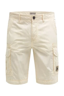 Cargo Shorts mit tonigen Tapes dark ivory