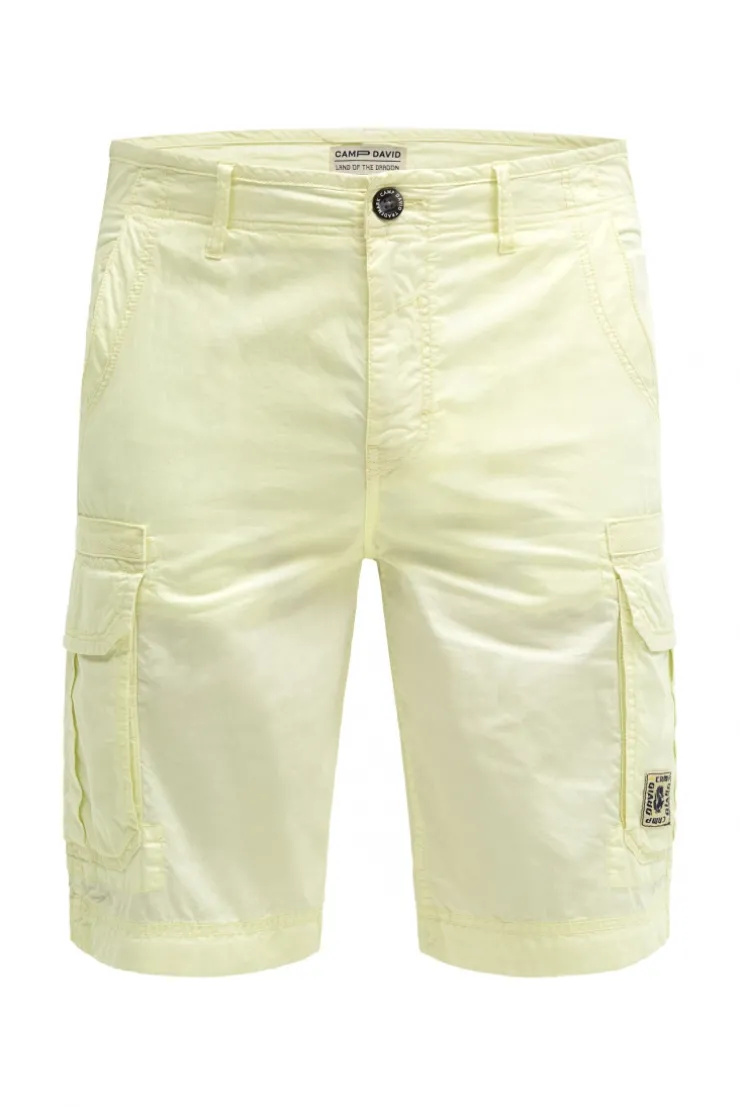 Cargo Shorts mit tonigen Tapes lemon juice