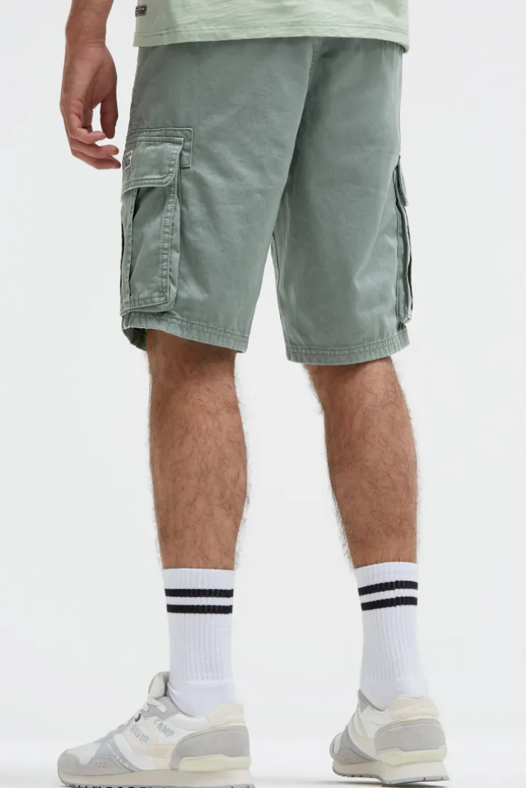 Cargo Shorts mit Wasch-Effekten dusty green