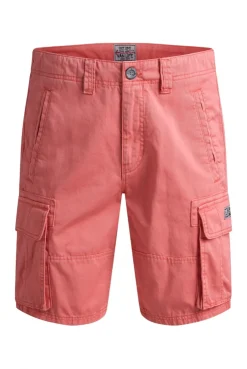Cargo Shorts mit Wasch-Effekten wild salmon