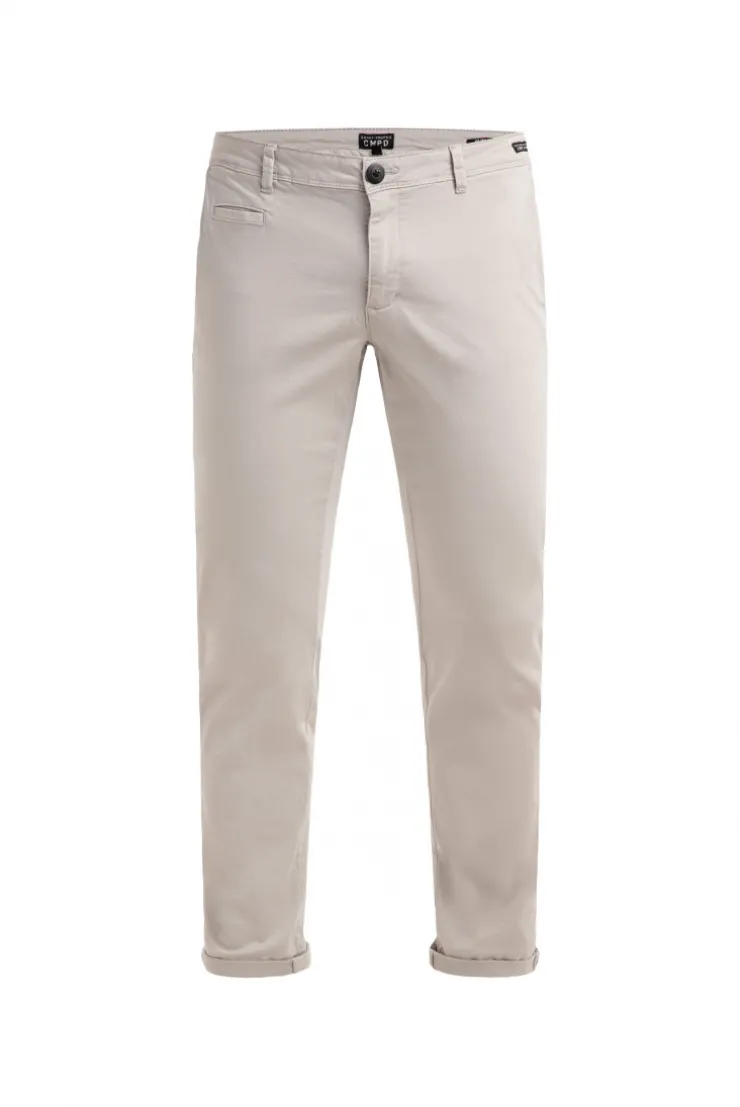 Chinohose aus Twill french grey