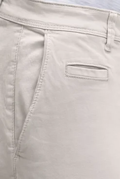 Chinohose aus Twill french grey