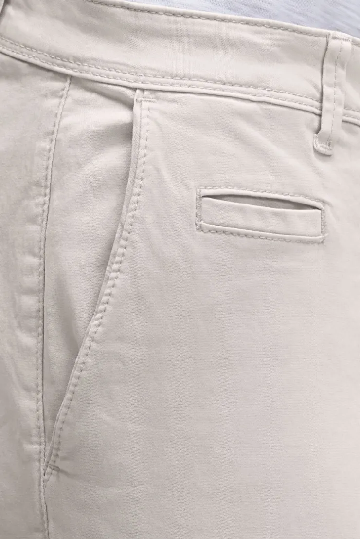 Chinohose aus Twill french grey