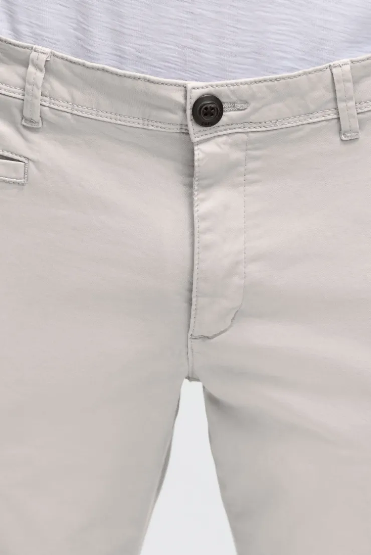 Chinohose aus Twill french grey