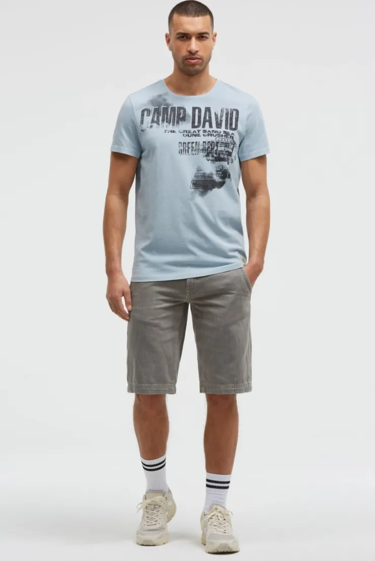 Chino Shorts mit Used-Waschung rock ridge