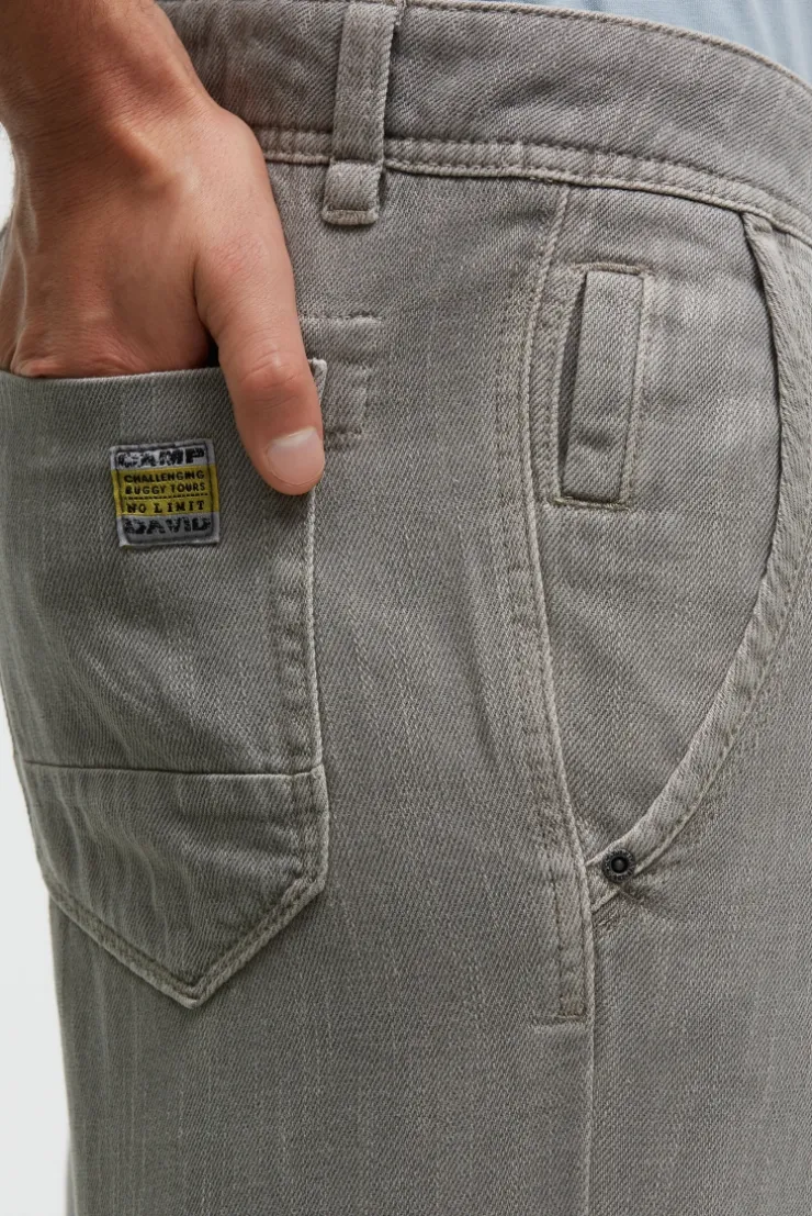 Chino Shorts mit Used-Waschung rock ridge