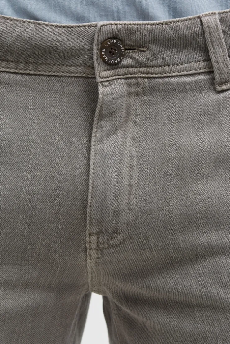 Chino Shorts mit Used-Waschung rock ridge