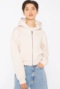 DAR-LA Hoodie Jacket cropped ecru