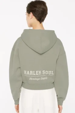 DAR-LA Hoodie Jacket cropped sage