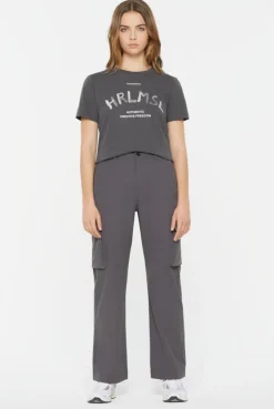 DE-YN Nylon Cargo Pants asphalt