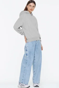ELY-AS Hoodie Oversized Unisex grey melange