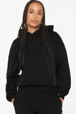 ELY-AS Hoodie Unisex mit Backprint black