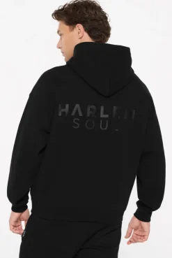 ELY-AS Hoodie Unisex mit Backprint black