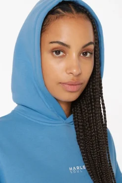 ELY-AS Hoodie Unisex mit Backprint electric sky