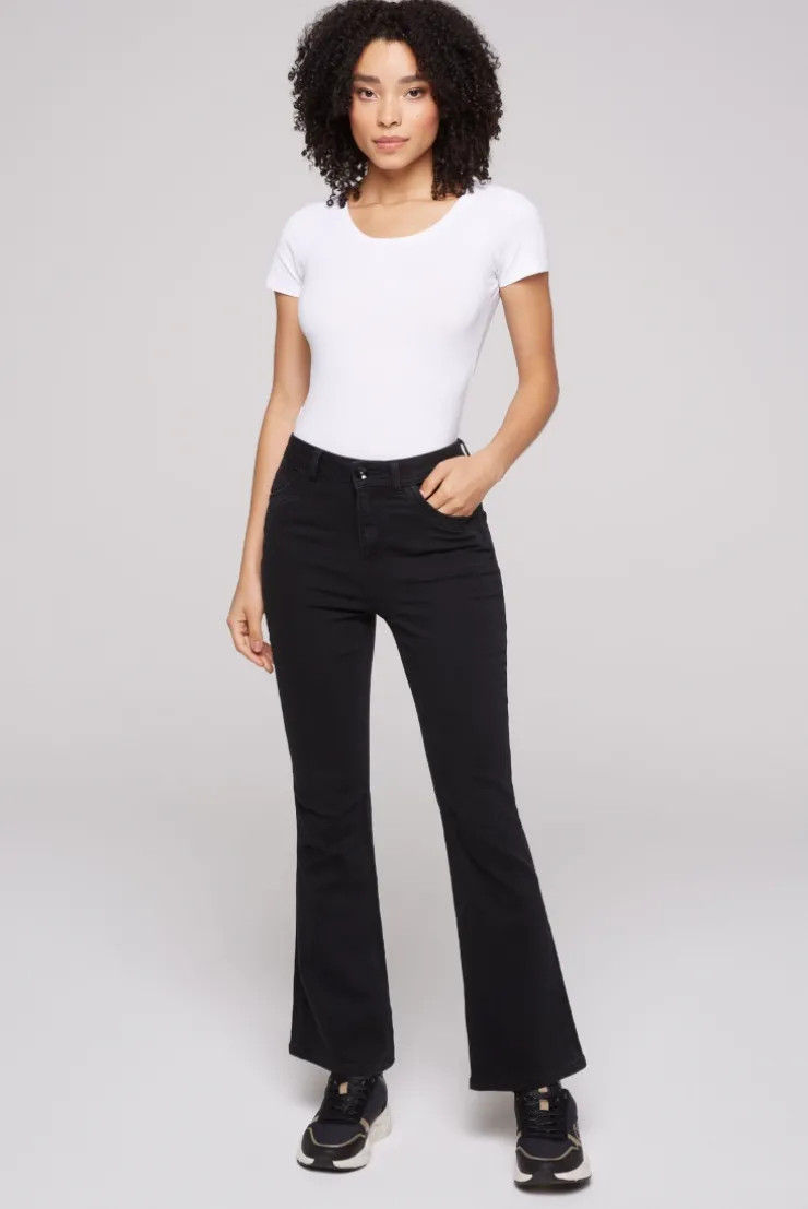 Flared Jeans PA:LA Regular Fit black aged