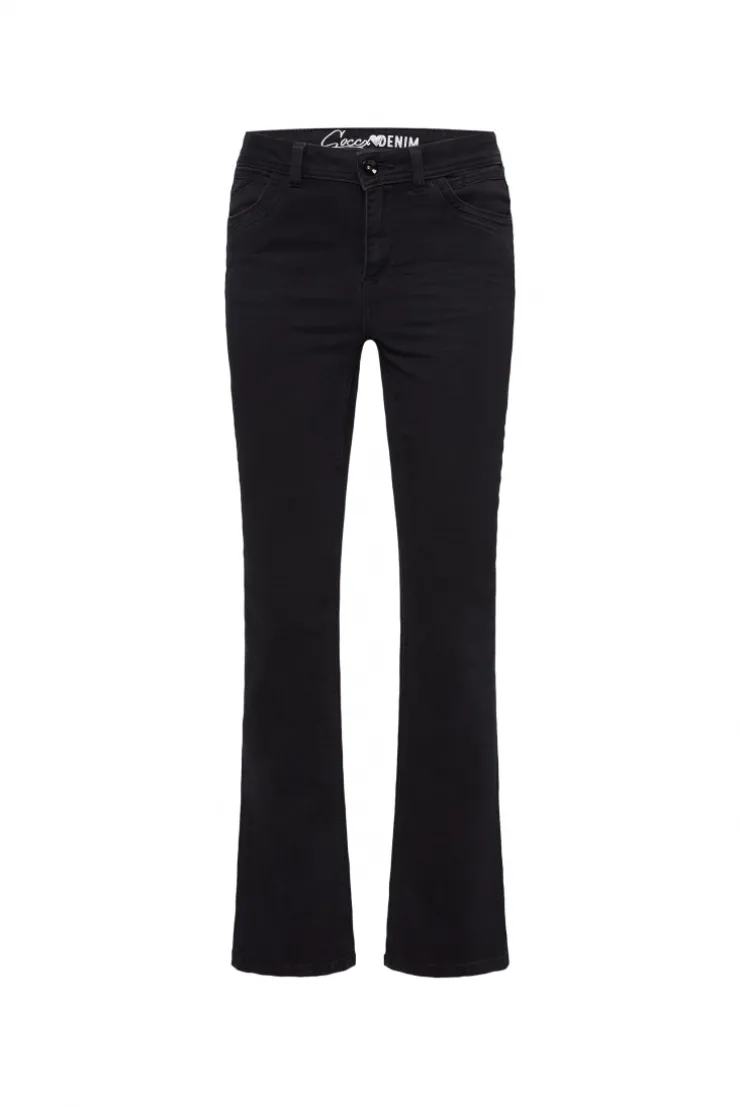 Flared Jeans PA:LA Regular Fit black aged