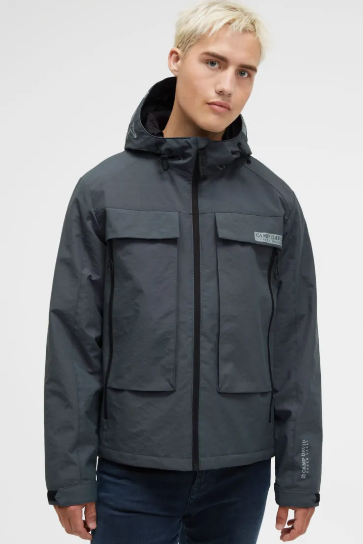 Funktionsjacke mit Kapuze blue shade