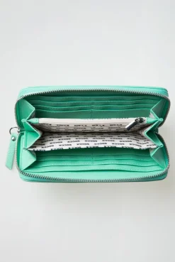 Geldbörse mit Logo-Prägung misty mint