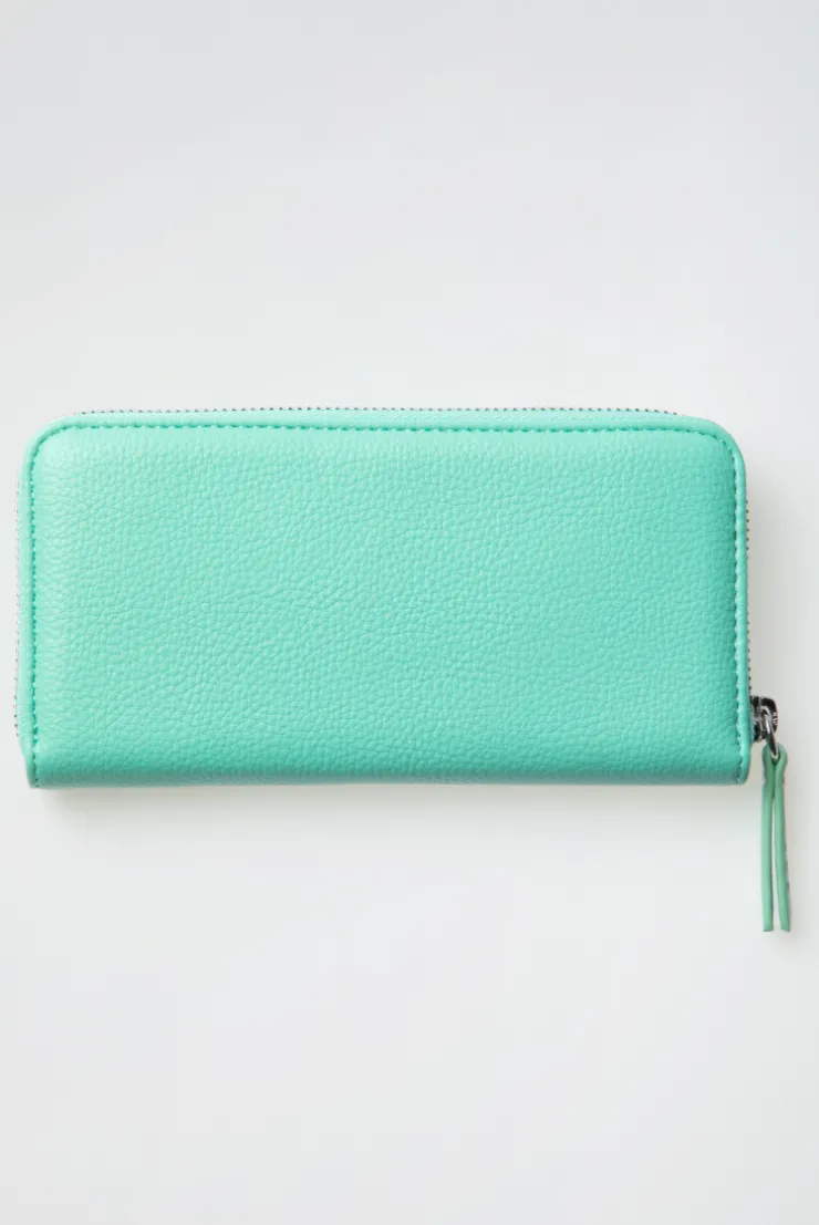Geldbörse mit Logo-Prägung misty mint