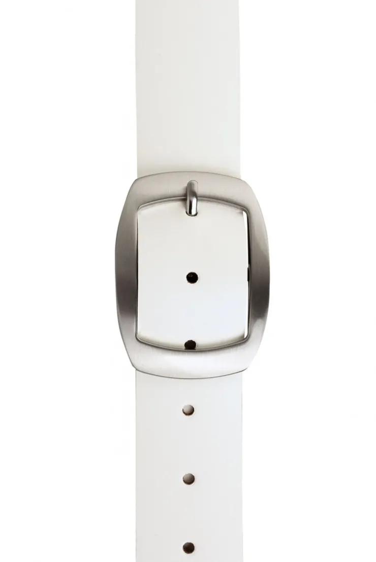 Gürtel aus Glattleder white