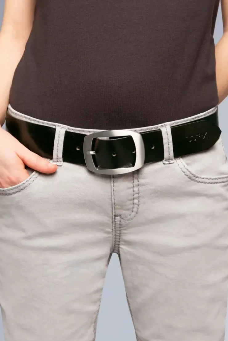 Gürtel aus Leder black | 80