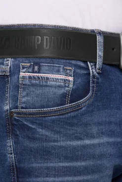 Gürtel aus Leder mit Logo-Prägungen black