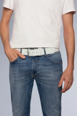 Gürtel mit Used-Optik white