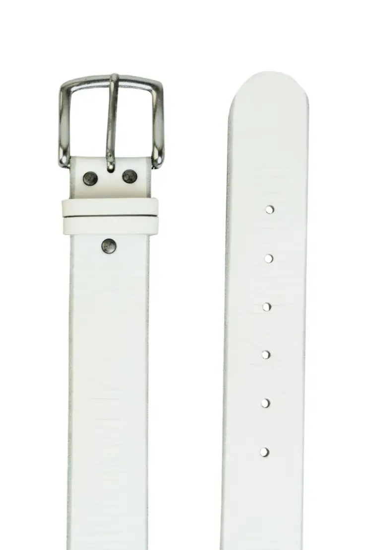 Gürtel mit Used-Optik white