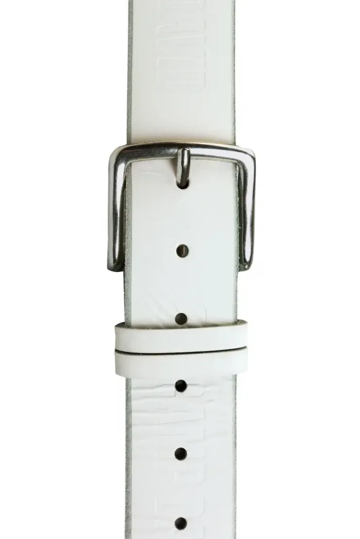 Gürtel mit Used-Optik white