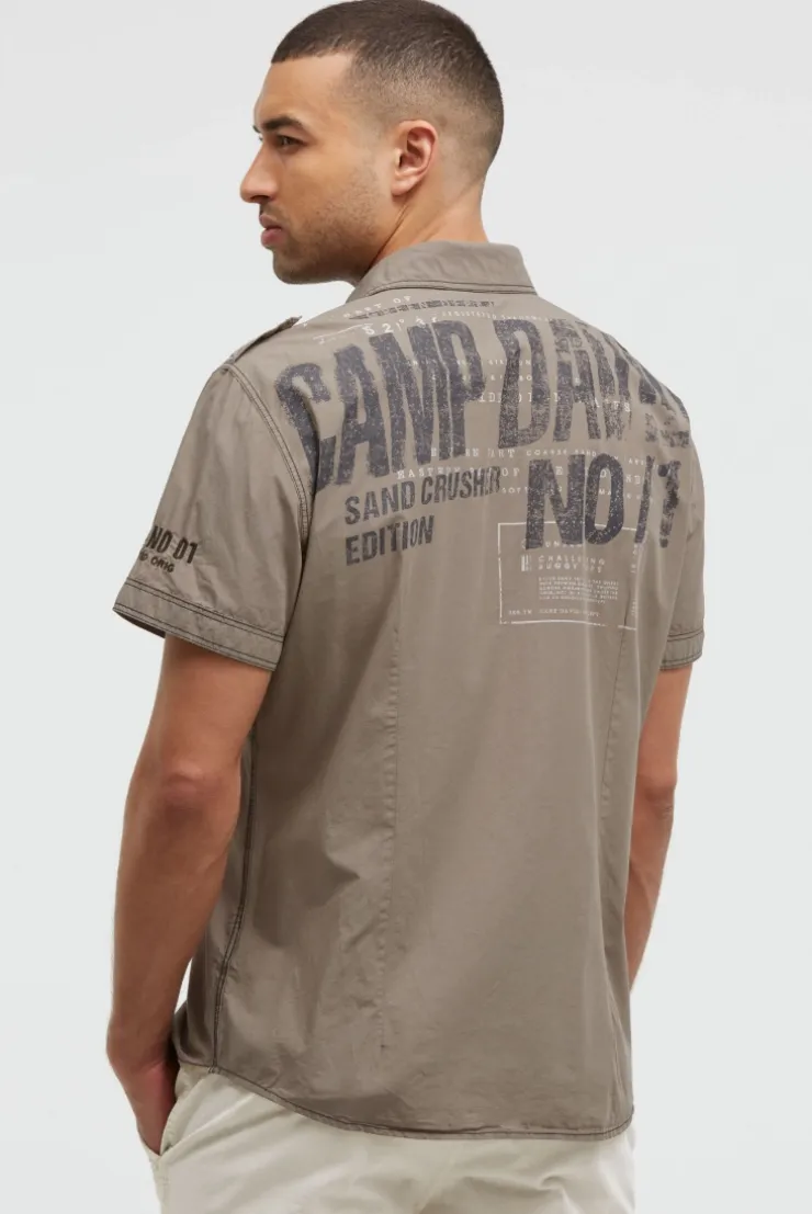 Hemd mit Back-Print, Brusttasche und Stickereien rock ridge